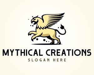 Griffin Mythical Creature logo design