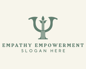 Wellness Psychiatry Therapist logo design