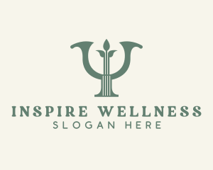 Wellness Psychiatry Therapist logo design