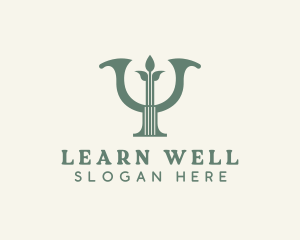 Wellness Psychiatry Therapist logo design