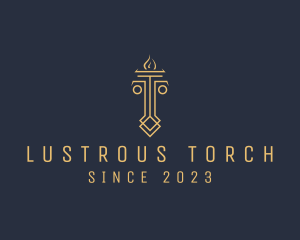 Torch Column Key logo design