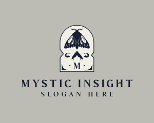 Mystic Insect Moth logo design