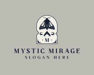 Mystic Insect Moth logo design