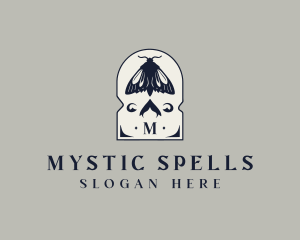 Mystic Insect Moth logo design