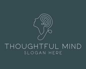 Mental Psychology  Therapy logo design