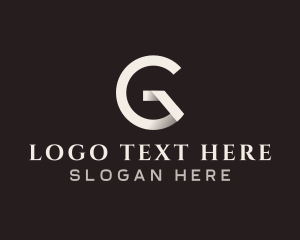 Simple Generic Origami Letter G logo