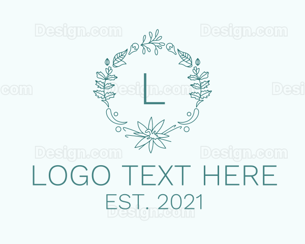 Natural Beauty Wreath Logo