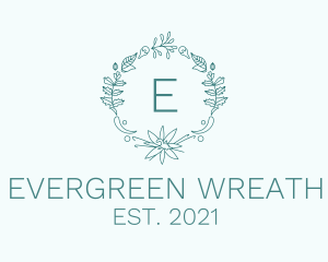 Natural Beauty Wreath logo design