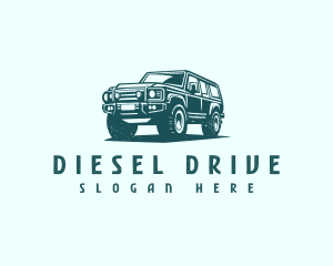 Car Driving SUV logo design