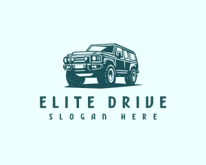 Car Driving SUV logo design