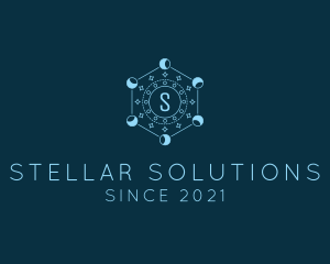 Celestial Star Moon  logo design