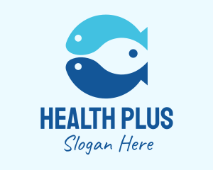 Blue Ocean Fish Logo