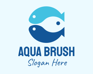 Blue Ocean Fish logo design