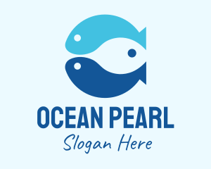 Blue Ocean Fish logo design