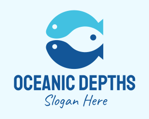 Blue Ocean Fish logo design