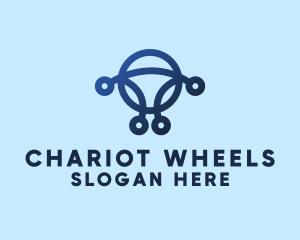 Abstract Steering Wheel  logo design