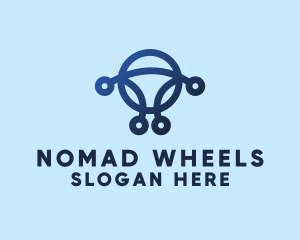 Abstract Steering Wheel  logo design