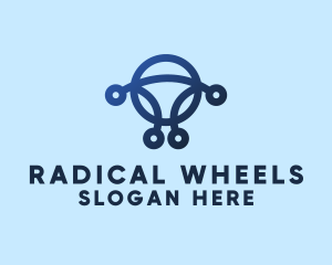 Abstract Steering Wheel  logo design