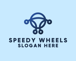 Abstract Steering Wheel  logo design