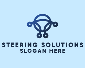 Abstract Steering Wheel  logo design