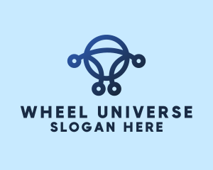 Abstract Steering Wheel  logo design