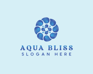 Water Aqua Droplet  logo design