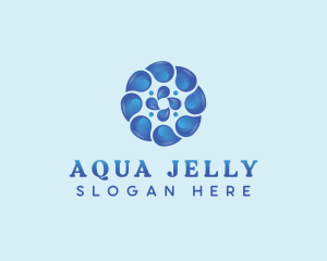 Water Aqua Droplet  logo design