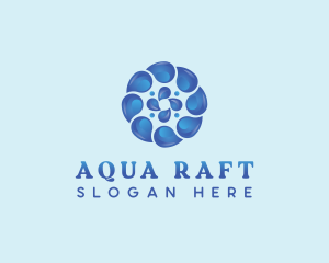 Water Aqua Droplet  logo design