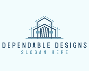  Architecture Plan Structure logo design