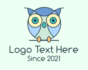 Cute Baby Owl logo