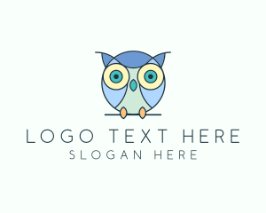 Cute Baby Owl logo