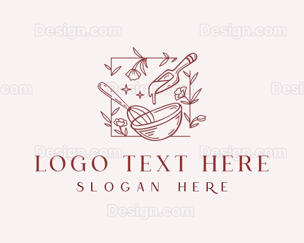 Floral Baking Pastry Logo