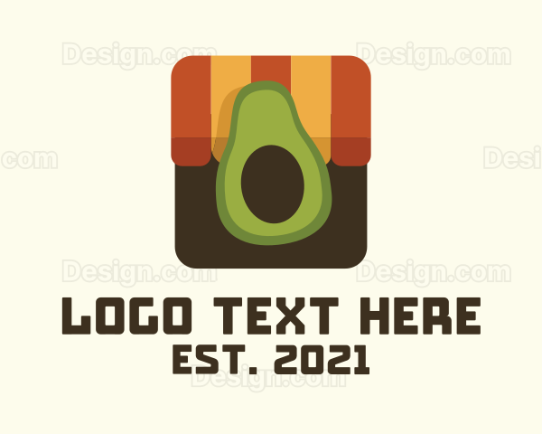 Avocado Fruit Stall Logo