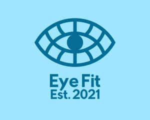 Modern Eye Outline  logo design