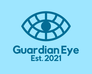 Modern Eye Outline  logo design