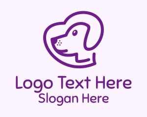 Purple Pet Dog Logo