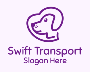 Purple Pet Dog Logo