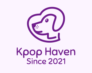 Purple Pet Dog logo design