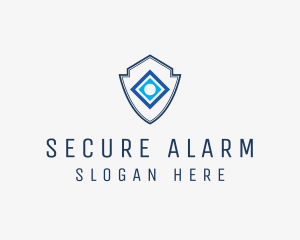 Minimalist Security Shield logo design