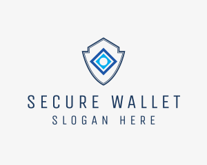 Minimalist Security Shield logo design