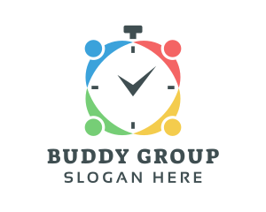 Group Fitness Stopwatch  logo design