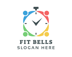 Group Fitness Stopwatch  logo design