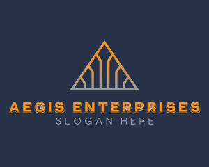 Generic Pyramid Enterprise logo design