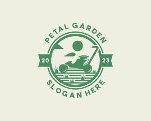 Grass Lawn Mower logo design