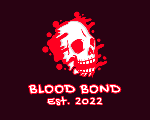 Skull Blood Graffiti  logo