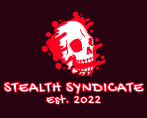 Skull Blood Graffiti  logo
