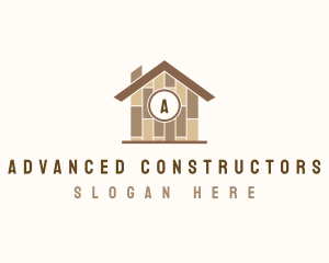 House Wood Tiling logo design