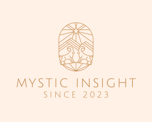 Mystic Aries Zodiac logo design