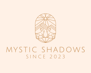 Mystic Aries Zodiac logo design