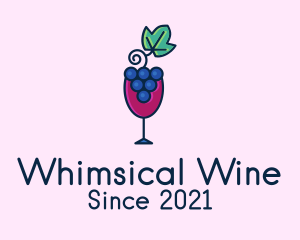 Grape Juice Glass  logo design